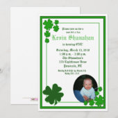 St. Patrick's Day Shamrock *PHOTO* Birthday 5x7 Kaart (Voorkant / Achterkant)