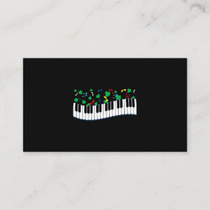 St Patricks Day Shamrock piano toetsenbord Visitekaartje