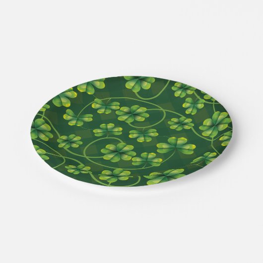 St. Patrick's Day Shamrock Play Papieren Bordje (Gekanteld)