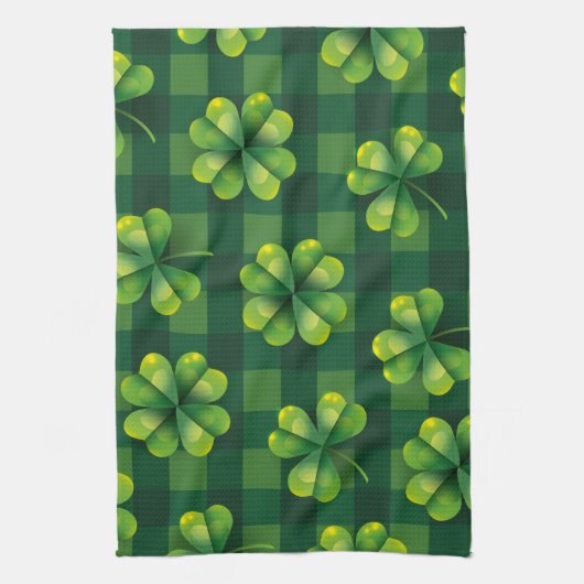 St. Patrick's Day Shamrock Play Theedoek (Verticaal)