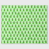 St. Patrick's Day Shamrock Pot met Goud Zwarte Kat Cadeaupapier (Vlak)