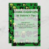 St. Patricks Day Shamrock Pot of Gold Green Beer Kaart (Voorkant / Achterkant)