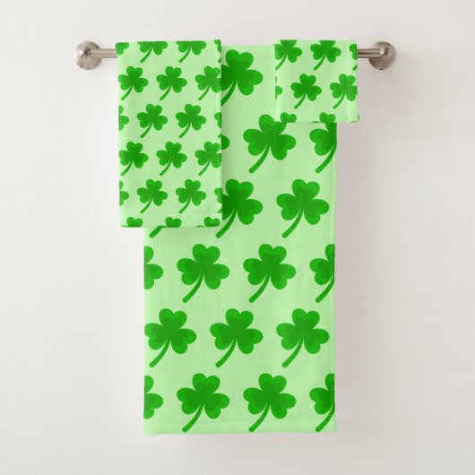 St. Patrick's Day Shamrock Pot van Gouden Keltisch Bad Handdoek (Insitu)
