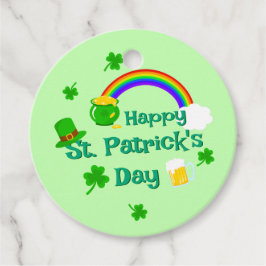 St. Patrick's Day Shamrock Pot van Gouden Keltisch Bedankjes Labels