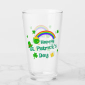 St. Patrick's Day Shamrock Pot van Gouden Keltisch Glas (Achterkant)