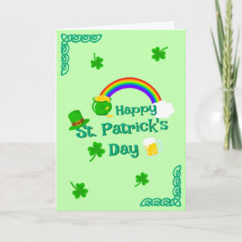 St. Patrick's Day Shamrock Pot van Gouden Keltisch Kaart