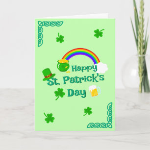 St. Patrick's Day Shamrock Pot van Gouden Keltisch Kaart