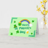 St. Patrick's Day Shamrock Pot van Gouden Keltisch Kaart (Gele Bloem)