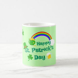 St. Patrick's Day Shamrock Pot van Gouden Keltisch Koffiemok