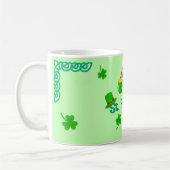 St. Patrick's Day Shamrock Pot van Gouden Keltisch Koffiemok (Links)