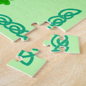 St. Patrick's Day Shamrock Pot van Gouden Keltisch Legpuzzel (Zijkant)