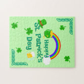St. Patrick's Day Shamrock Pot van Gouden Keltisch Legpuzzel (Horizontaal)