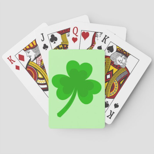 St. Patrick's Day Shamrock Pot van Gouden Keltisch Pokerkaarten (Achterkant)