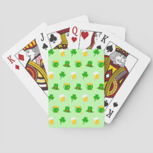 St. Patrick's Day Shamrock Pot van Gouden Keltisch Pokerkaarten