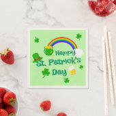 St. Patrick's Day Shamrock Pot van Gouden Keltisch Servet (Insitu)