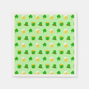 St. Patrick's Day Shamrock Pot van Gouden Keltisch Servet