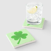 St. Patrick's Day Shamrock Pot van Gouden Keltisch Stenen Onderzetter (Zijkant)