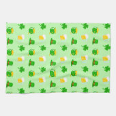 St. Patrick's Day Shamrock Pot van Gouden Keltisch Theedoek (Horizontaal)