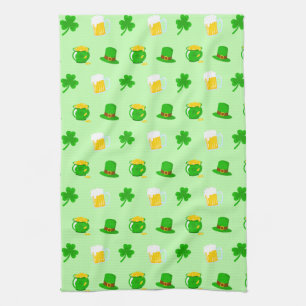 St. Patrick's Day Shamrock Pot van Gouden Keltisch Theedoek