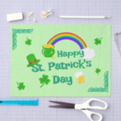 St. Patrick's Day Shamrock Pot van Gouden Keltisch Tissuepapier (Craft)
