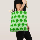 St. Patrick's Day Shamrock Pot van Gouden Keltisch Tote Bag (Dichtbij)