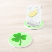 St. Patrick's Day Shamrock Pot van Gouden Keltisch Zandsteen Onderzetter (Zijkant)