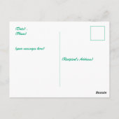 St. Patrick's Day Shamrock Pot van Gouden Zwarte K Briefkaart (Achterkant)