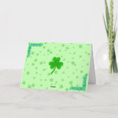 St. Patrick's Day Shamrock Pot van Gouden Zwarte K Kaart (Achterkant)