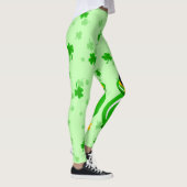 St. Patrick's Day Shamrock Pot van Gouden Zwarte K Leggings (Rechts)