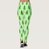 St. Patrick's Day Shamrock Pot van Gouden Zwarte K Leggings (Achterkant)
