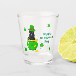 St. Patrick's Day Shamrock Pot van Gouden Zwarte K Shot Glas