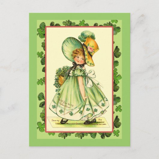 St. Patrick's Day Shamrock Queen Kaarten (Voorkant)