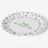 St. Patrick's Day Shamrock Rand Rond Papieren Bordje (Gekanteld)
