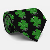 St. Patrick's Day Shamrock - Rish Clover Stropdas (Opgerold)