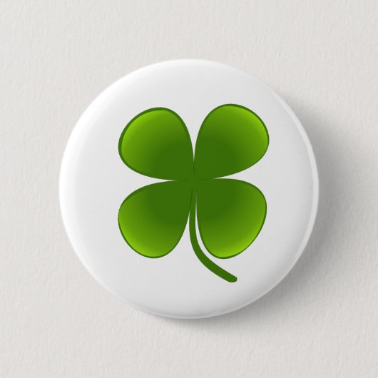 St. Patrick's Day - Shamrock Ronde Button 5,7 Cm (Voorkant)