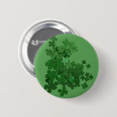 St. Patrick's Day Shamrock Ronde Button 5,7 Cm (Voorkant /achterkant)