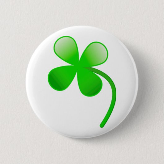 St. Patrick's Day Shamrock Ronde Button 5,7 Cm (Voorkant)