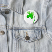 St. Patrick's Day Shamrock Ronde Button 5,7 Cm (In situ)