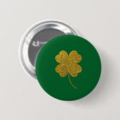 St. Patrick's Day Shamrock Ronde Button 5,7 Cm (Voorkant /achterkant)