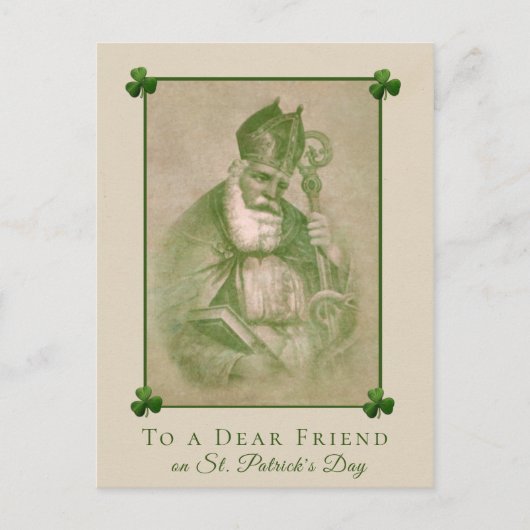 St. Patrick's Day  shamrock rood hart Briefkaart (Voorkant)