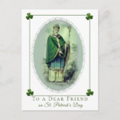 St. Patrick's Day  shamrock rood hart Briefkaart (Voorkant)