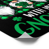 St. Patrick's Day Shamrock Schattige Kabouters Ier Poster (Hoek)