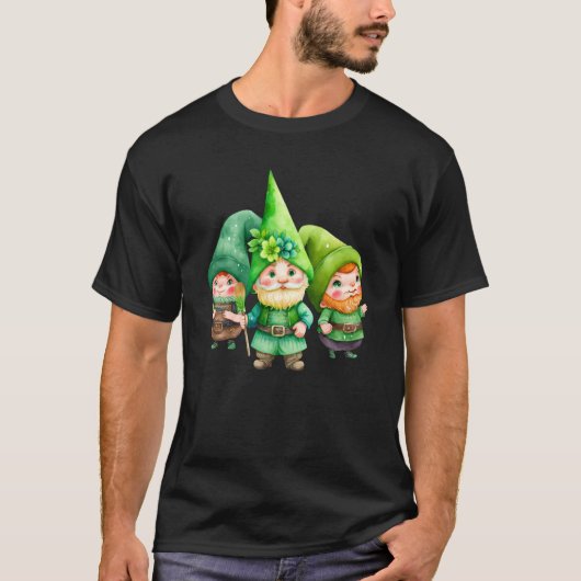 St Patricks Day Shamrock Shirt Three Gnomes St Pat (Voorkant)