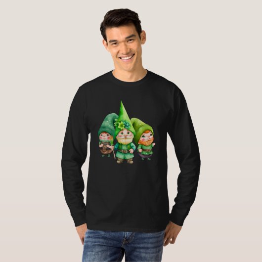 St Patricks Day Shamrock Shirt Three Gnomes St Pat (Voorkant volledig)