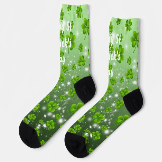 St. Patrick's Day Shamrock Sokken (Links)