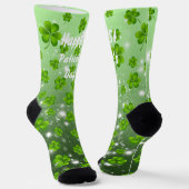 St. Patrick's Day Shamrock Sokken (Gebogen)
