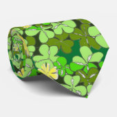 St Patricks Day Shamrock Stropdas (Opgerold)