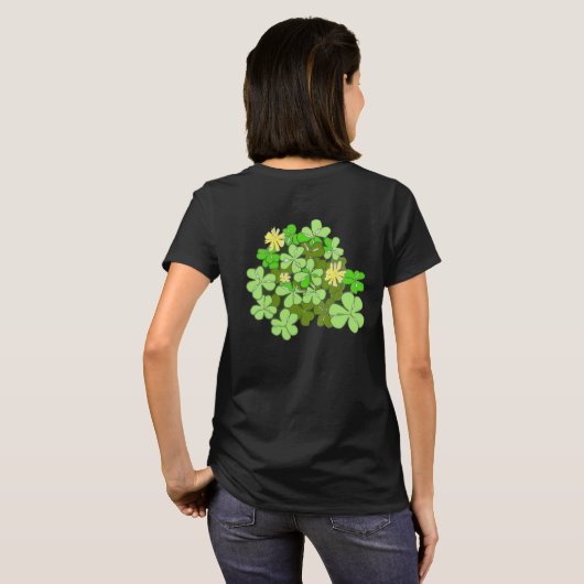 St Patricks Day Shamrock T-shirt (Achterkant volledig)