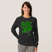St Patricks Day Shamrock Video Gamer Controller Ir T-shirt (Voorkant volledig)