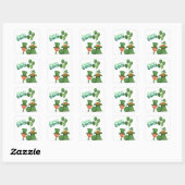 St. Patrick's Day,Shamrock Vierkante Sticker (Vel)